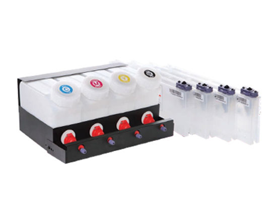 Mutoh Bulk Ink System &#40;4 bottles / 4 cassettes&#41; - ZMY-08909
