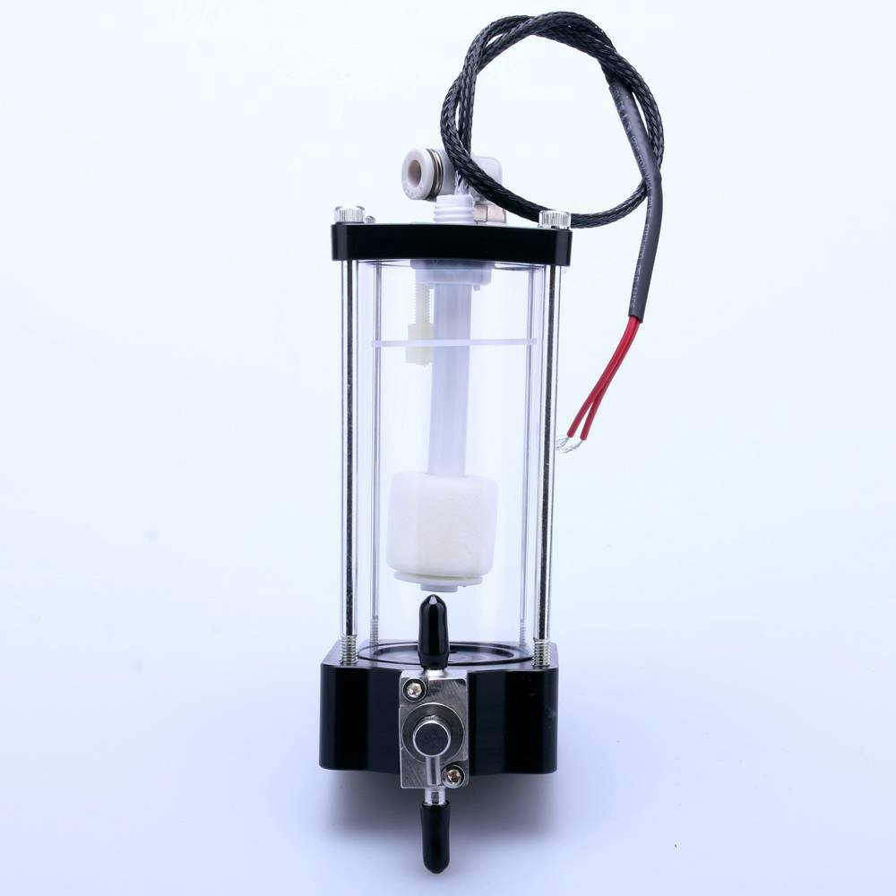 Single Glass Sub Tank 90mm Aluminium Sub Tank with 1 Valves for Textile Printer