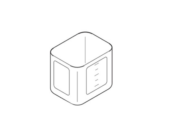 JFX Rectangular Pot with Graduations - GI-0896-12